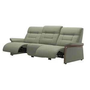 Mary Wood Adjustable Headrest Three Seater Sofa Power